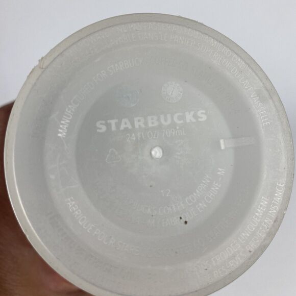Starbucks Siren Reusable Cold Cup Frosted Plastic Venti 24 oz Mermaid *NO STRAW* - Picture 7 of 9